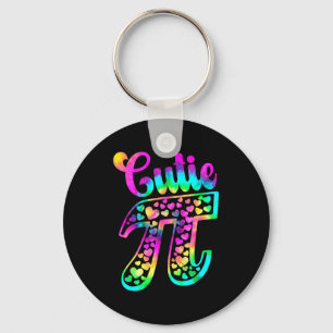 Tie Dye Funny Cutie Pie 3,14 Pi Number Symbol Math Key Ring