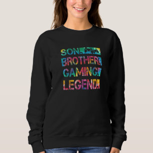 Tie Dye Gaming Gifts for Teen Boys - Video Games M Sweatshirt