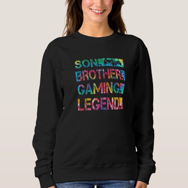 Tie Dye Gaming Gifts for Teen Boys - Video Games M Sweatshirt (Front)