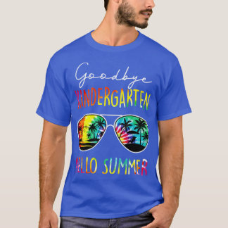 Tie Dye Goodbye Kindergarten Hello Summer Last Day T-Shirt