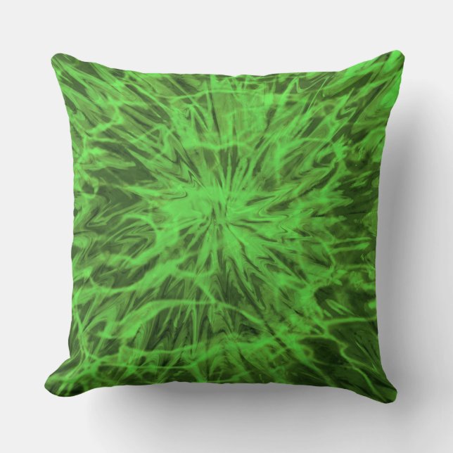 TIE DYE GREEN  CUSHION (Front)