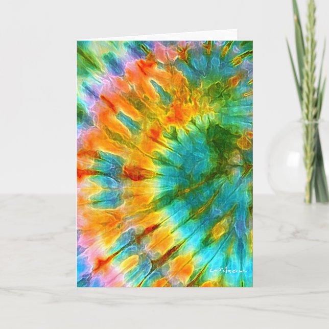 Tie Dye Greeting Card (Front)