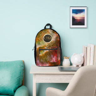 Tie Dye Grunge OM Personalised Printed Backpack