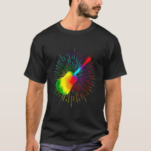 Tie Dye Guitar Music Design Colourful Guitarist T-Shirt