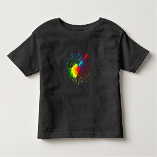 Tie Dye Guitar Music Design Colourful Guitarist Toddler T-Shirt
