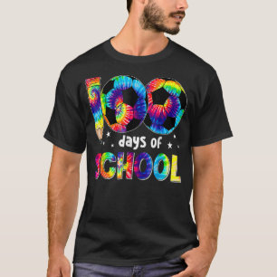 Tie Dye Happy 100th Day Of School Teacher Student T-Shirt