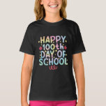 Tie Dye Happy 100th Day Of School Teacher Student  T-Shirt<br><div class="desc">Tie Dye Happy 100th Day Of School Teacher Student 100 Days T-Shirt</div>