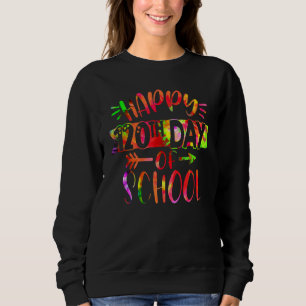 Tie Dye Happy 120th Day Of School Teacher Student  Sweatshirt