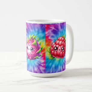 Tie-Dye Happy Dragon Fruit Coffee Mug