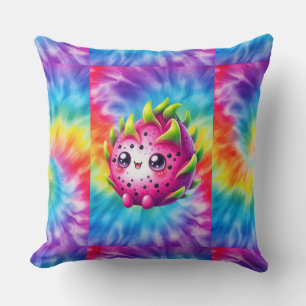 Tie-Dye Happy Dragon Fruit Cushion