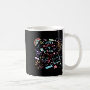 Tie Dye Happy First Day Of School Back To School D Coffee Mug