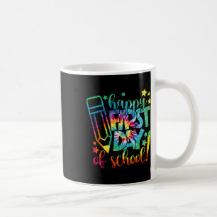 Tie Dye Happy First Day Of School Byck To School T Coffee Mug