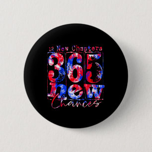 Tie-dye Happy New Years 12 New Chapters 365 New Ch 6 Cm Round Badge