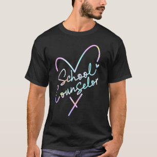 Tie Dye Heart Counsellor Back To School Counseling T-Shirt
