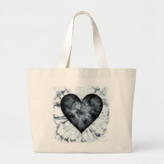 Tie-Dye Heart Tote bag with hidden message