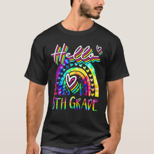 Tie Dye Hello 8th Grade Teacher First Day Of Schoo T-Shirt