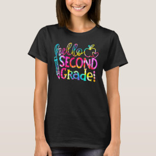 Tie Dye Hello Second 2nd Grade Teacher First Day O T-Shirt