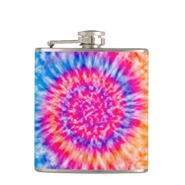Tie Dye Hip Flask (Front)
