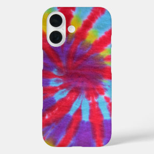 Tie Dye Hippie design iPhone 16 Case