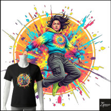 Tie-Dye Hoodie Jumper Splatter Graffiti Art