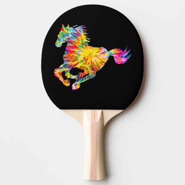 TIE DYE HORSE PING PONG PADDLE (Front)
