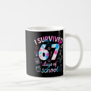 Tie Dye I Survived 67 Days Of School Funny Six Sev Coffee Mug
