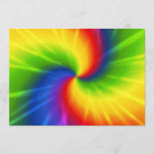 Tie Dye Invitation