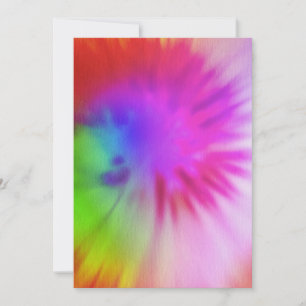 Tie Dye Invitations