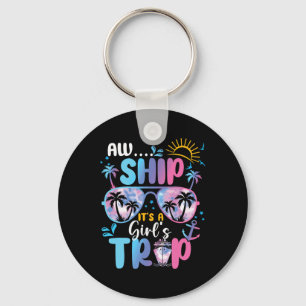 Tie Dye It's A Girl Trip Sungles Matching Cruise V Key Ring