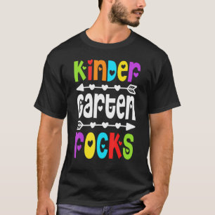 Tie Dye Kindergarten Rocks  Back To School Teacher T-Shirt