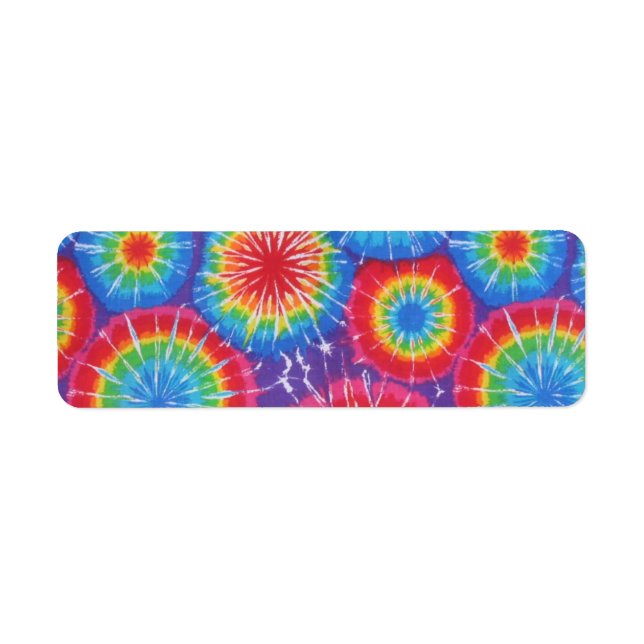 Tie Dye Label Return Address Label (Front)