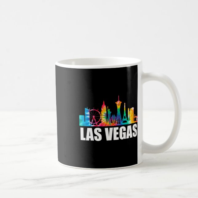Tie Dye Las Vegas Nevada Groom Party Trip Vacation Coffee Mug (Right)