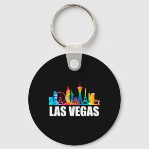 Tie Dye Las Vegas Nevada Groom Party Trip Vacation Key Ring