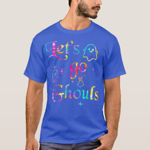 Tie Dye Let's Go Ghouls Kid Halloween Hey Boo Tric T-Shirt