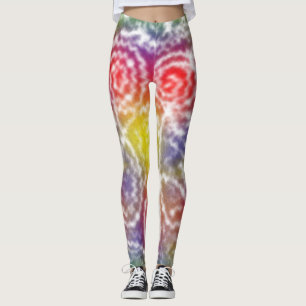 Tie Dye Line Art Leggings