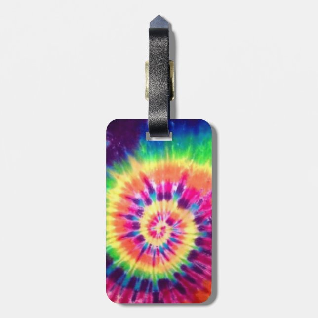 Tie-Dye Luggage Tag (Back Vertical)