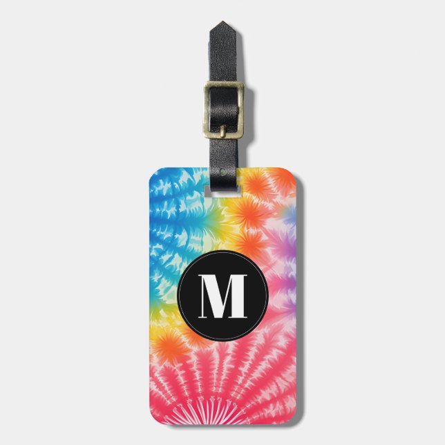 Tie Dye Luggage Tag (Front Vertical)