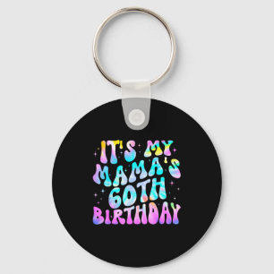 Tie-dye mama's 60th birthday happy 60 years old key ring