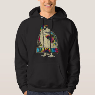 Tie Dye Mamasaurus Dinosaur Rex Mama Mummy Mother' Hoodie