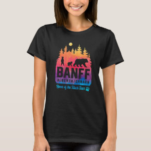 Tie Dye Mother Bear and Cubs Banff National Park T-Shirt