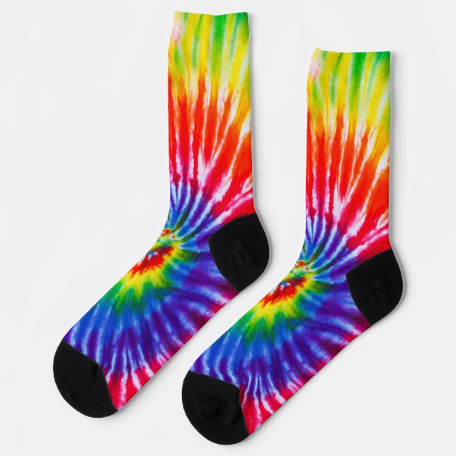 Tie Dye Multi-Colour Socks (Left)
