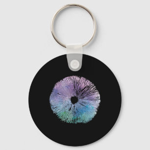 Tie Dye Mushroom Cap Spore Wild Mushrooms Cottagec Key Ring