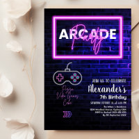 Tie Dye Neon Retro Arcade Gaming Birthday Party 