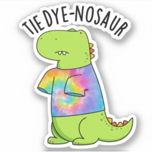 Tie-dye-nosaur Funny Dinosaur Pun 