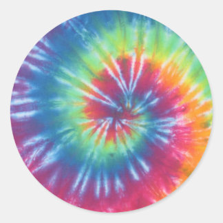 Tie Dye One Classic Round Sticker