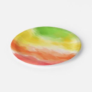 Tie Dye Paper Plate