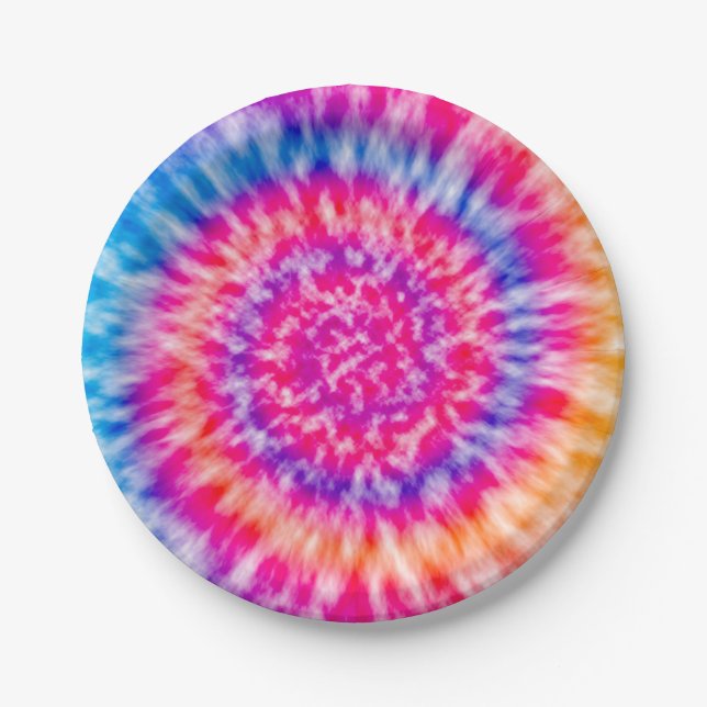 Tie Dye Paper Plate (Front)