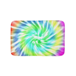 Tie Dye Pattern Bath Mat