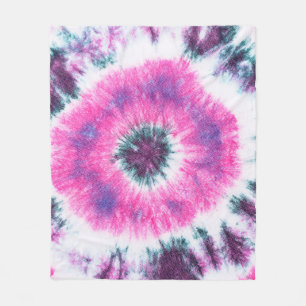 tie dye pattern hand dyed on cotton fabric abstrac fleece blanket