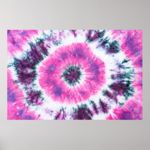 tie dye pattern hand dyed on cotton fabric abstrac poster